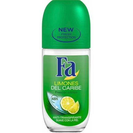Desodorante fa limones del caribe roll-on 50ml