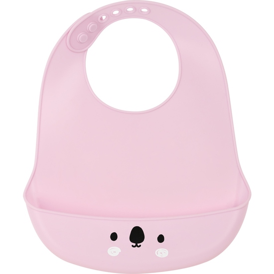Babero Silicona Safta "KOALA" Pink
