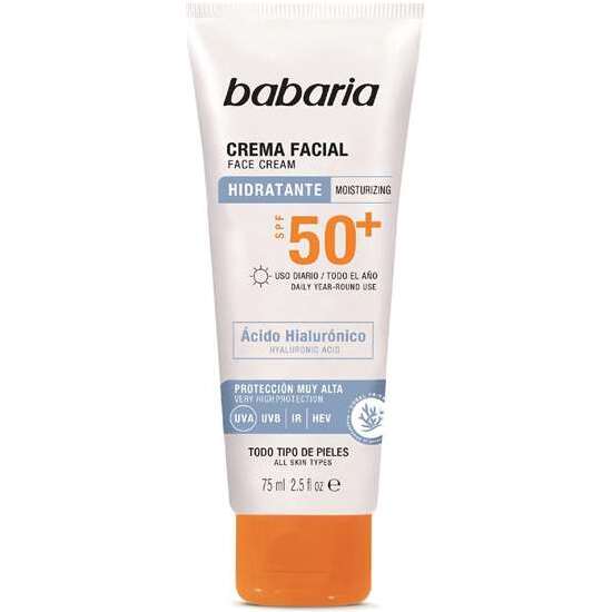 Crema Facial Solar Con Ácido Hialurónico - Nuevo 75 Ml